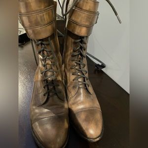 Pre-owned Cole Haan Combat Booties